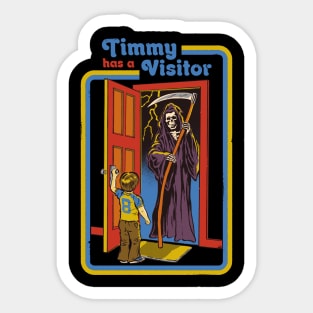 Timmy has a Visitor Sticker